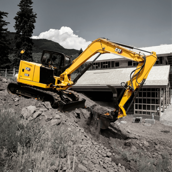 Medium Excavator CAT 308E - Rental